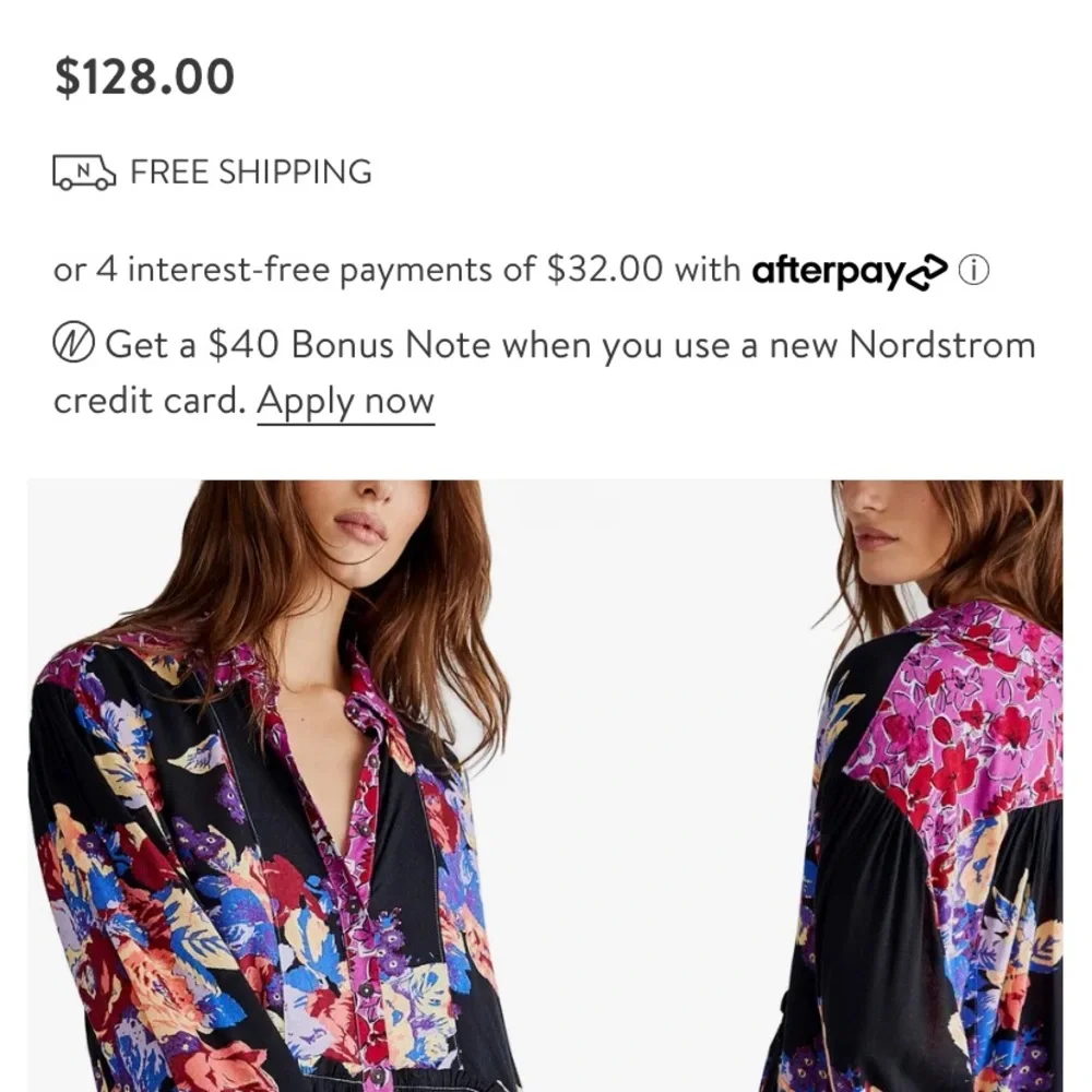 Free people‎ brunch a bunch tunic. NWT. 128 retail in stores now